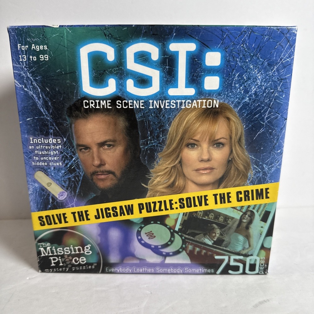 CSI Vegas Crime Scene ‎ Solve The Jigsaw Puzzle 750 Pieces